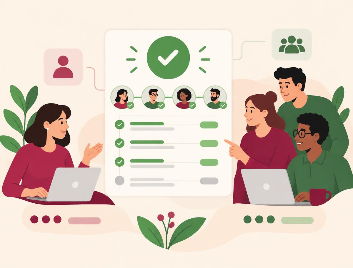 Approval workflow for website feedback
